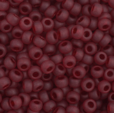 11/0 Preciosa Seed Beads Transparent Garnet Matte #35075
